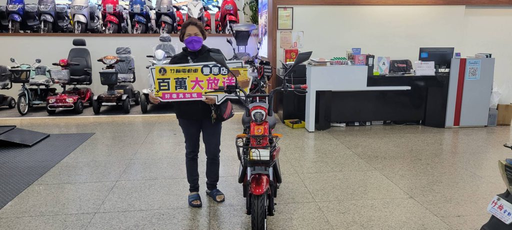 亞蘭德拉小姐購買車款 Jl B6電動車 竹輪電動車